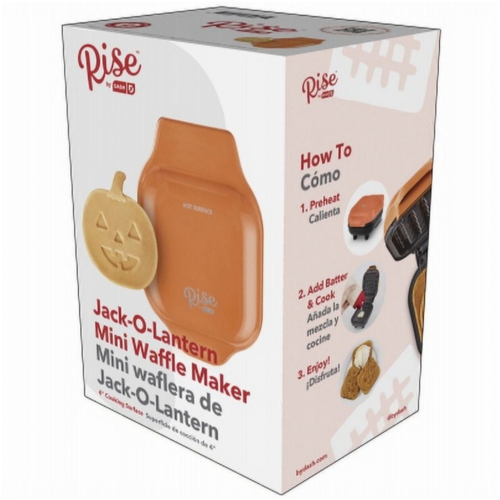 Rise by Dash Jack-o-Lantern Mini Waffle Maker
